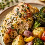 Air Fryer Lemon Herb Chicken and Veggies