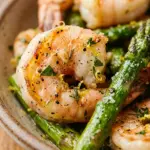 Air Fryer Lemon Herb Shrimp and Asparagus