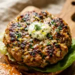 Air Fryer Lemon Herb Turkey Burgers