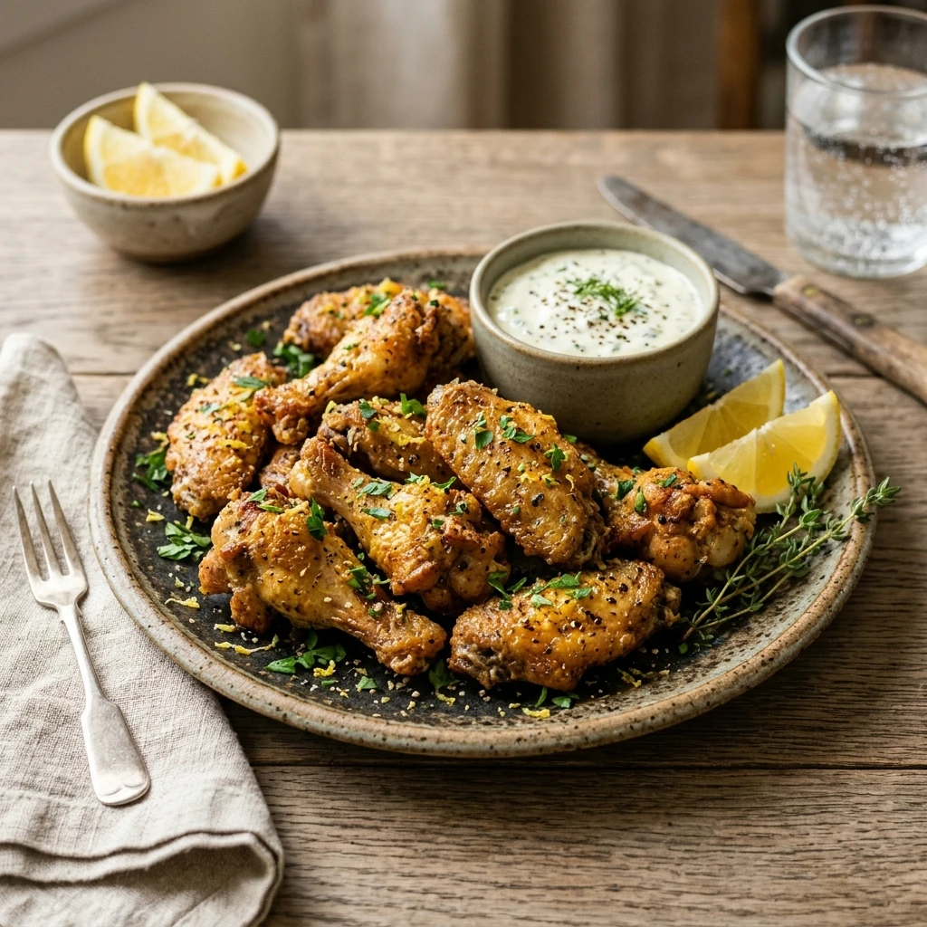 Air Fryer Lemon Pepper Chicken Wings