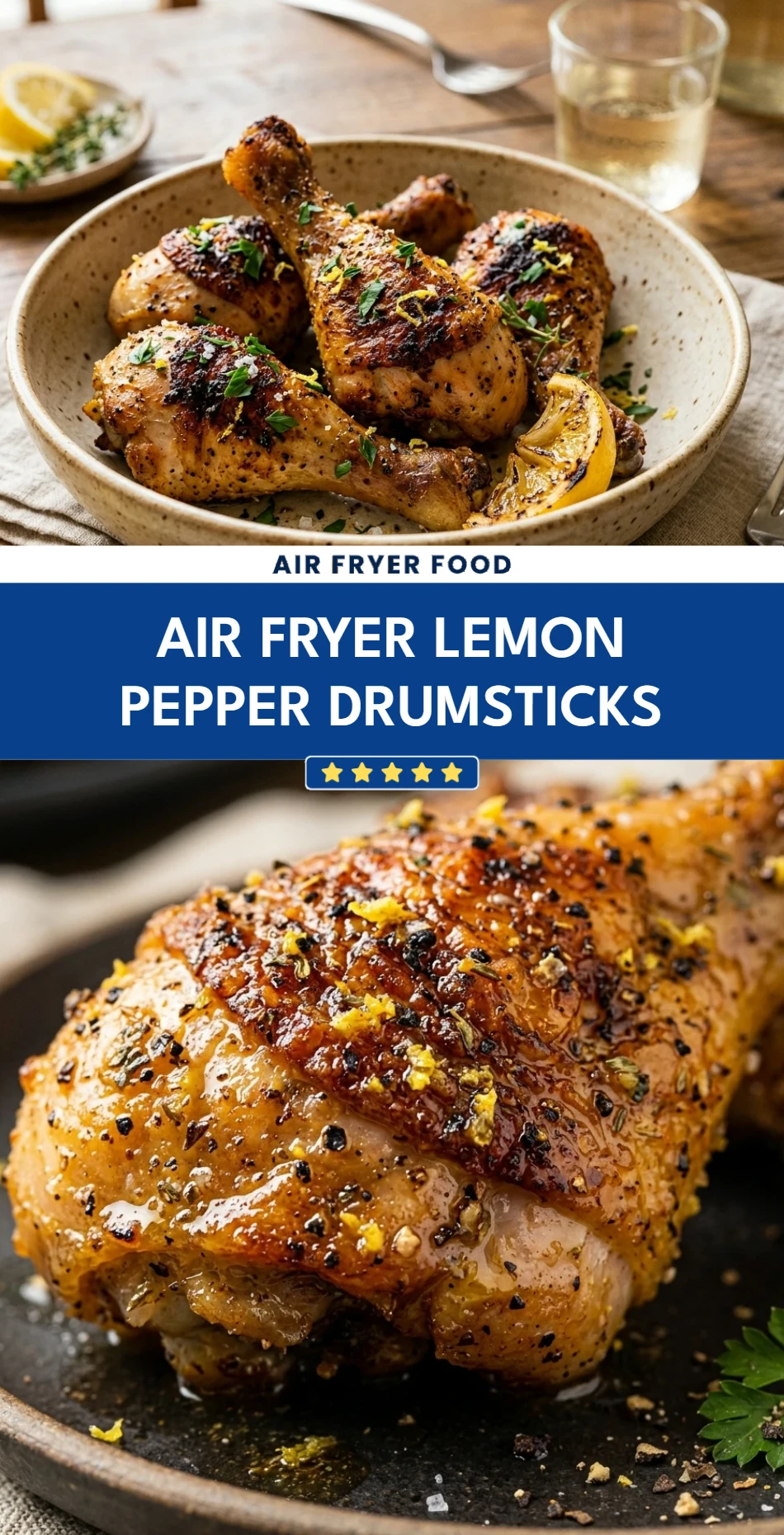 Air Fryer Lemon Pepper Drumsticks