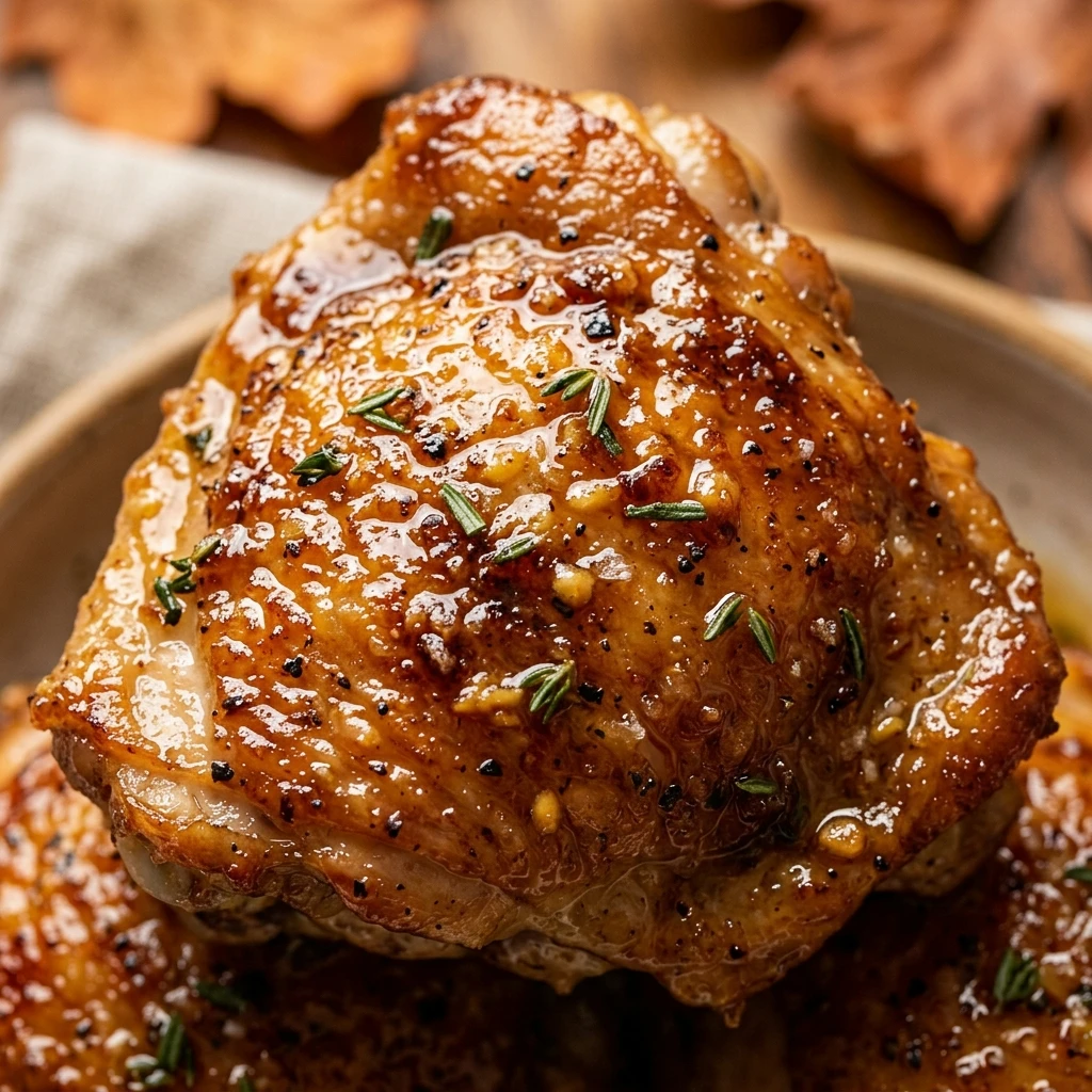 Air Fryer Maple Dijon Chicken Thighs Fall