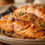 Air Fryer Maple Glazed Salmon Fillets