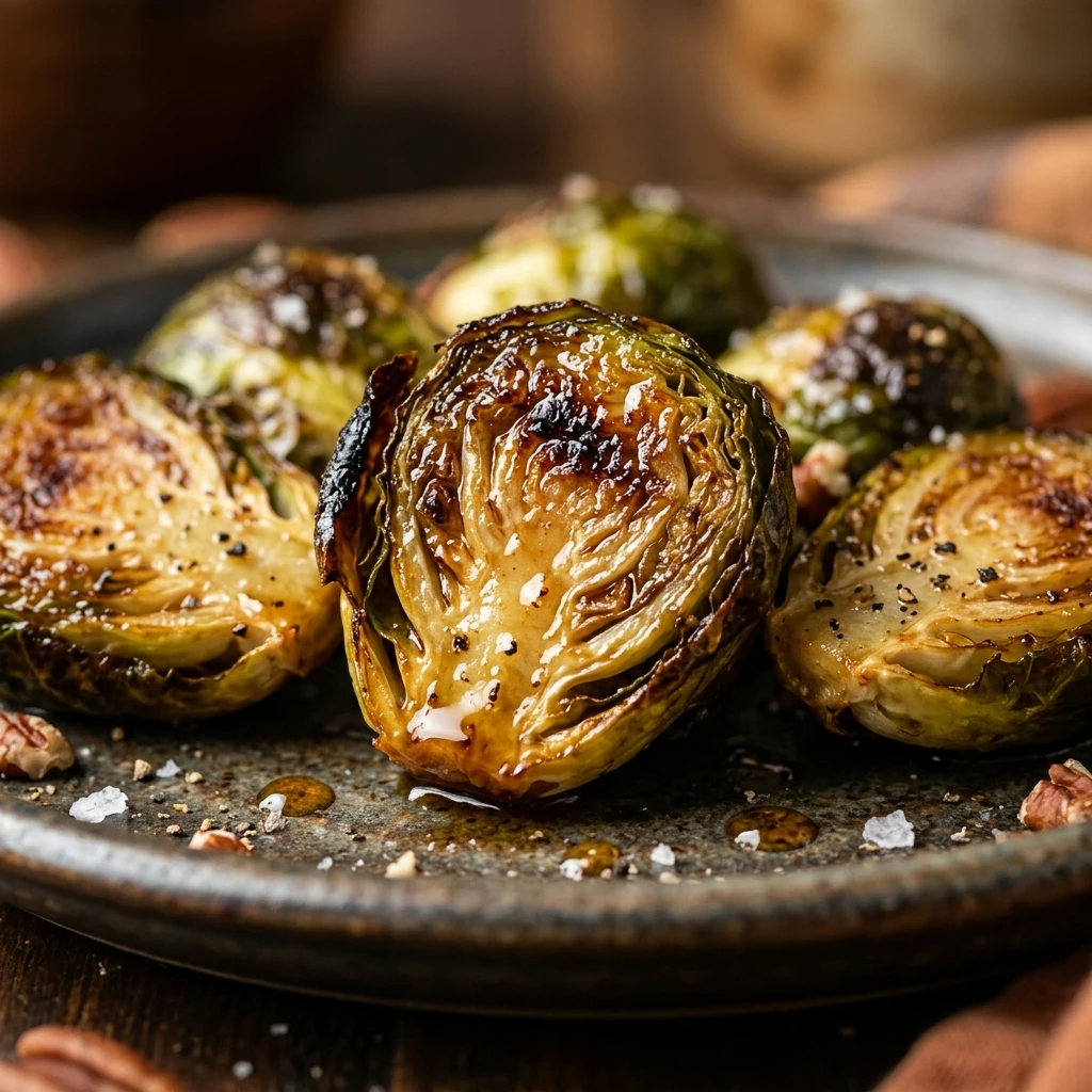 Air Fryer Maple Roasted Brussels Sprouts Fall