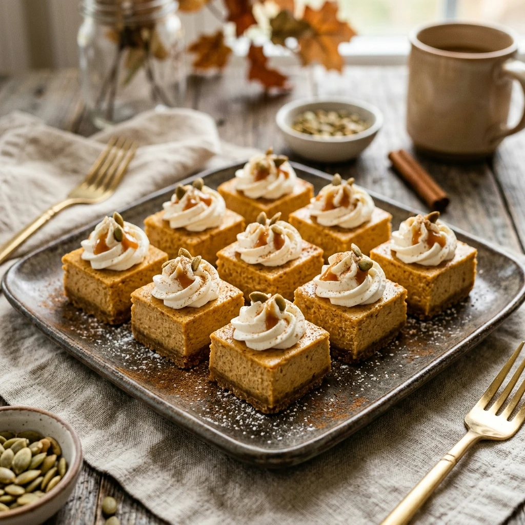 Air Fryer Pumpkin Cheesecake Bites