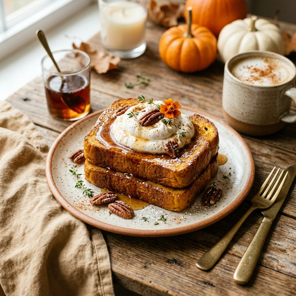Air Fryer Pumpkin French Toast Fall