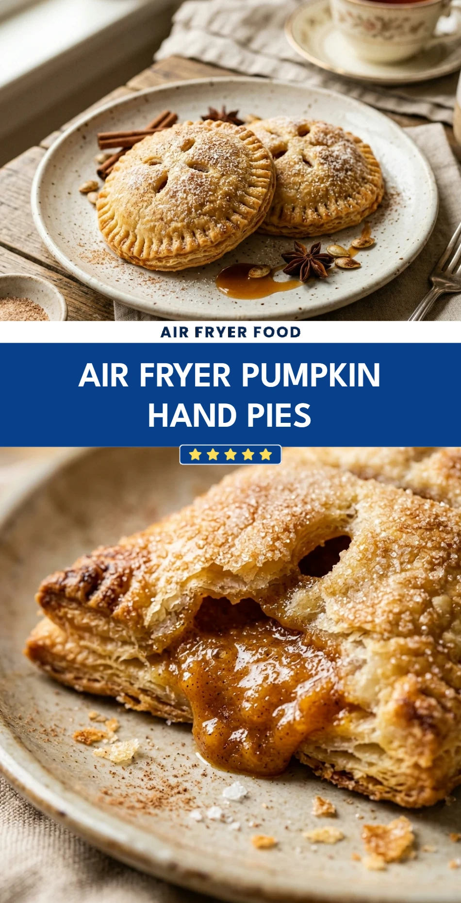 Air Fryer Pumpkin Hand Pies