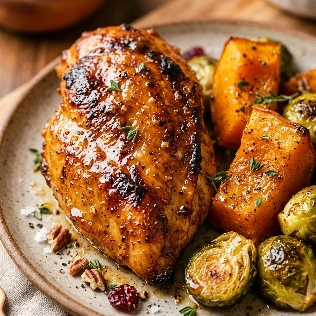 Air Fryer Pumpkin Spice Chicken Dinner