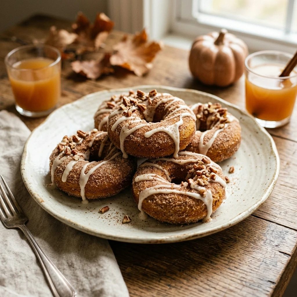Air Fryer Pumpkin Spice Donuts