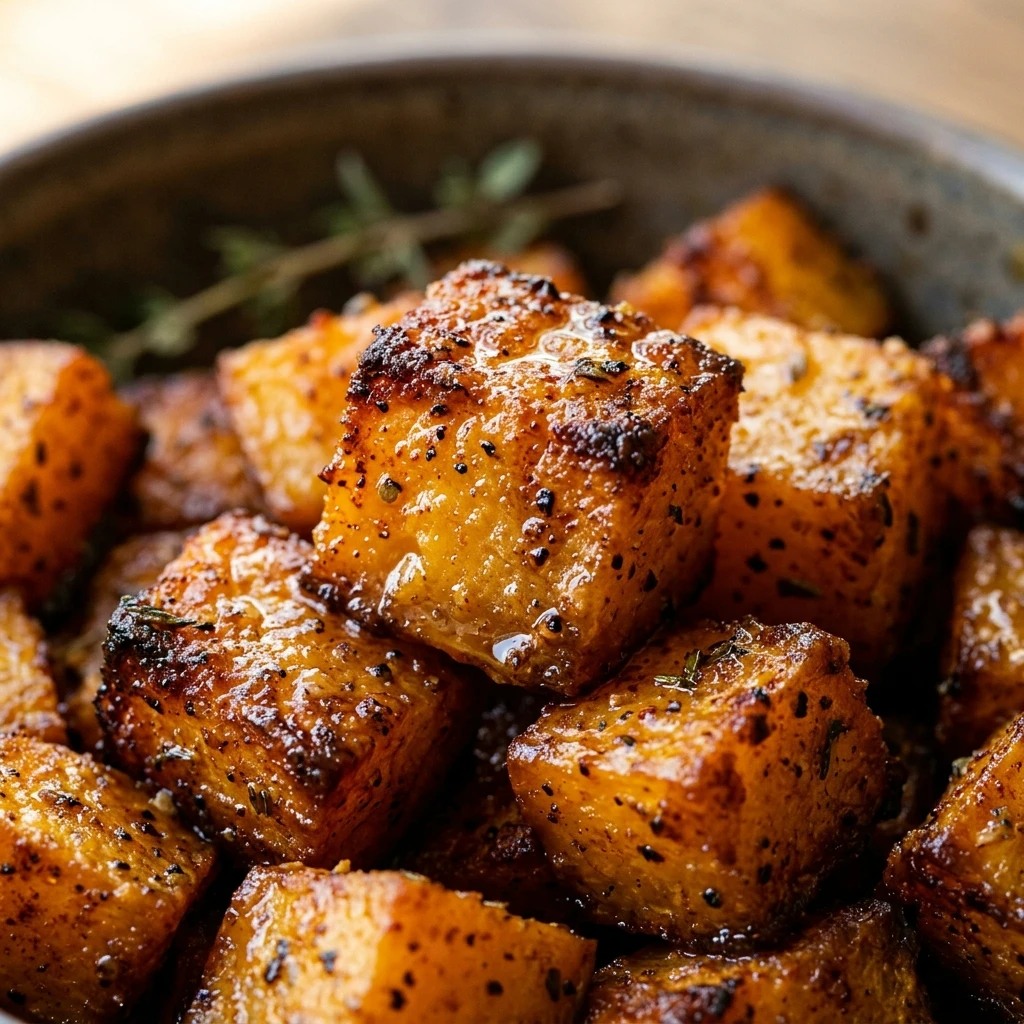 Air Fryer Roasted Butternut Squash Cubes