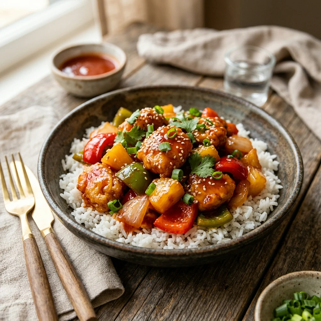 Air Fryer Sweet and Sour Chicken Bites