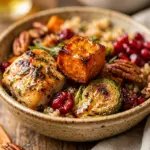 Air Fryer Sweet Potato and Chicken Fall Bowl