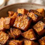 Air Fryer Sweet Potato Cubes with Cinnamon and Olive Oil