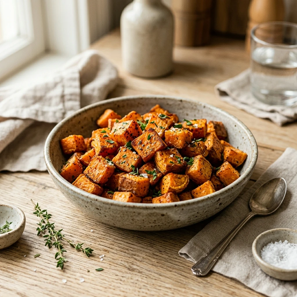 Air Fryer Sweet Potato Cubes