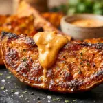 Air Fryer Sweet Potato Wedges with Chipotle Mayo