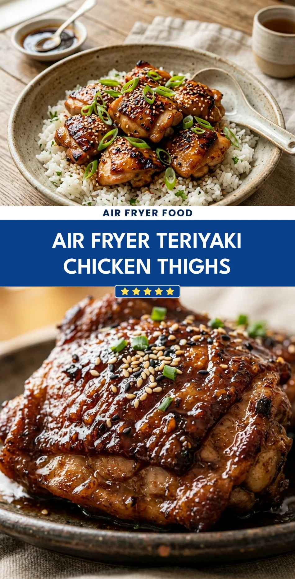 Air Fryer Teriyaki Chicken Thighs