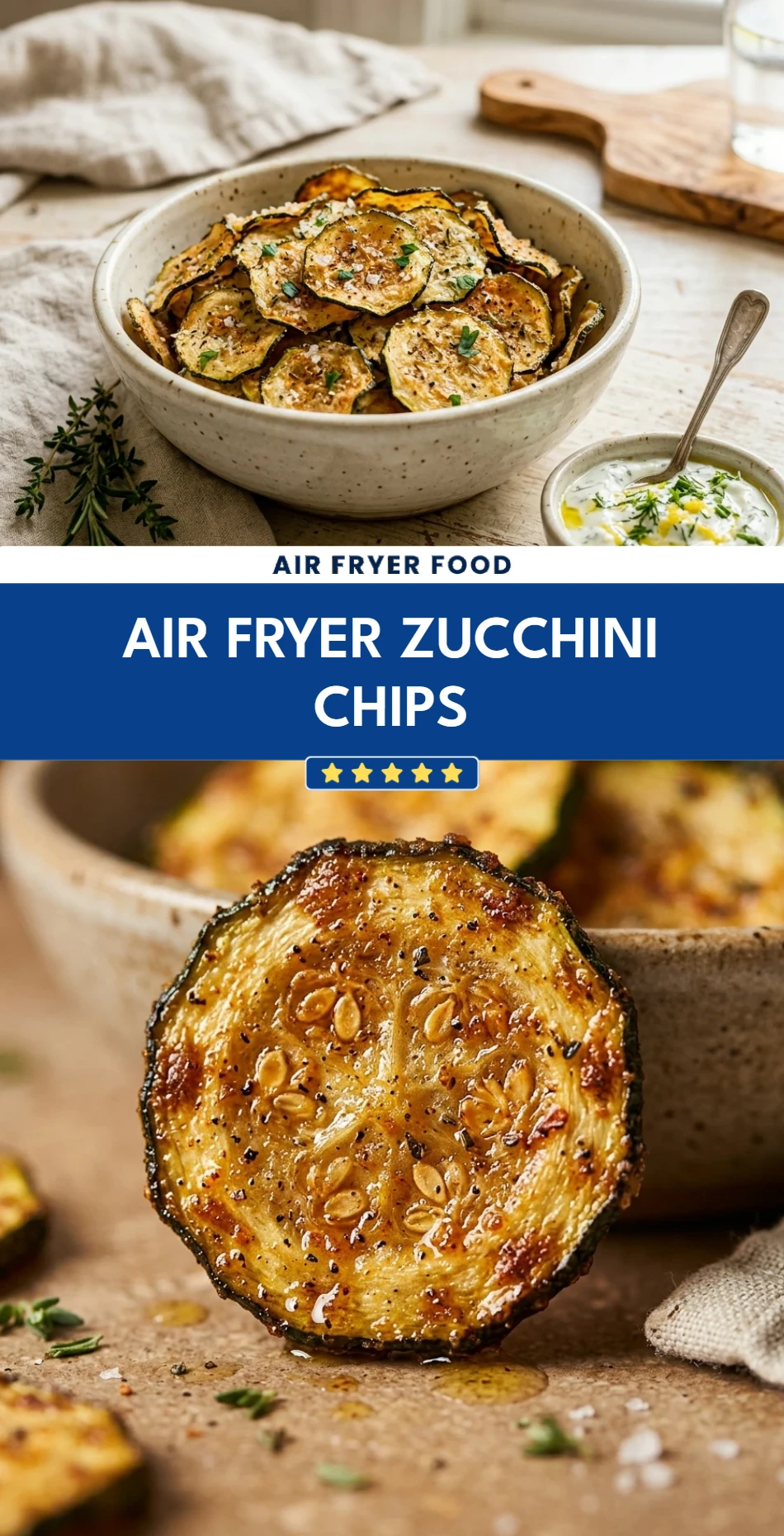 Air Fryer Zucchini Chips