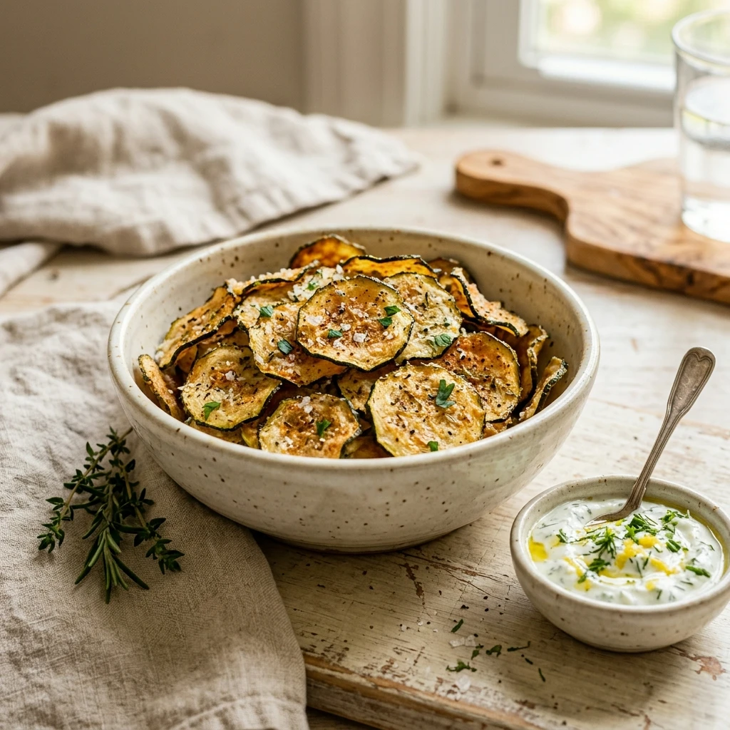 Air Fryer Zucchini Chips