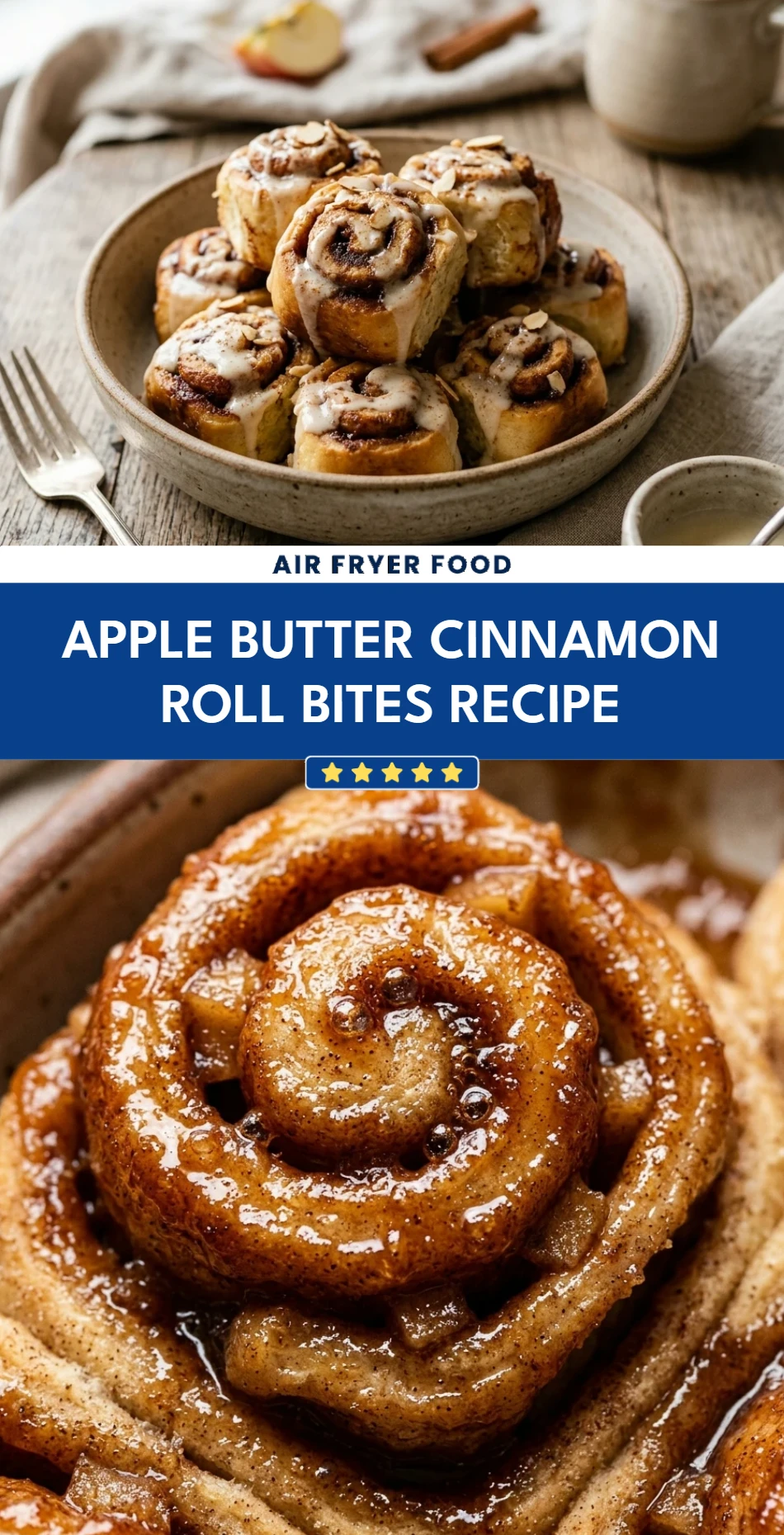 Apple Butter Cinnamon Roll Bites Recipe