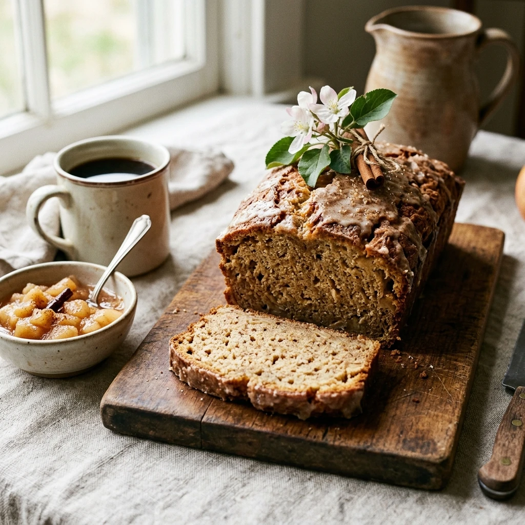 Apple Cider Bread Loaf For Breakfast Sweet