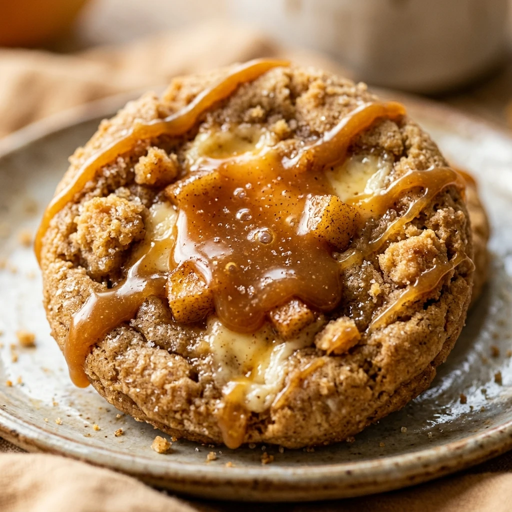 Apple Cider Caramel Cheesecake Cookies Recipe