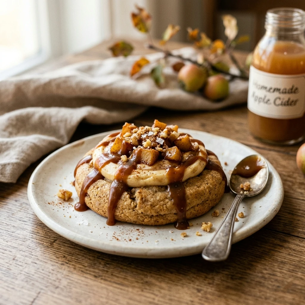 Apple Cider Caramel Cheesecake Cookies Recipe