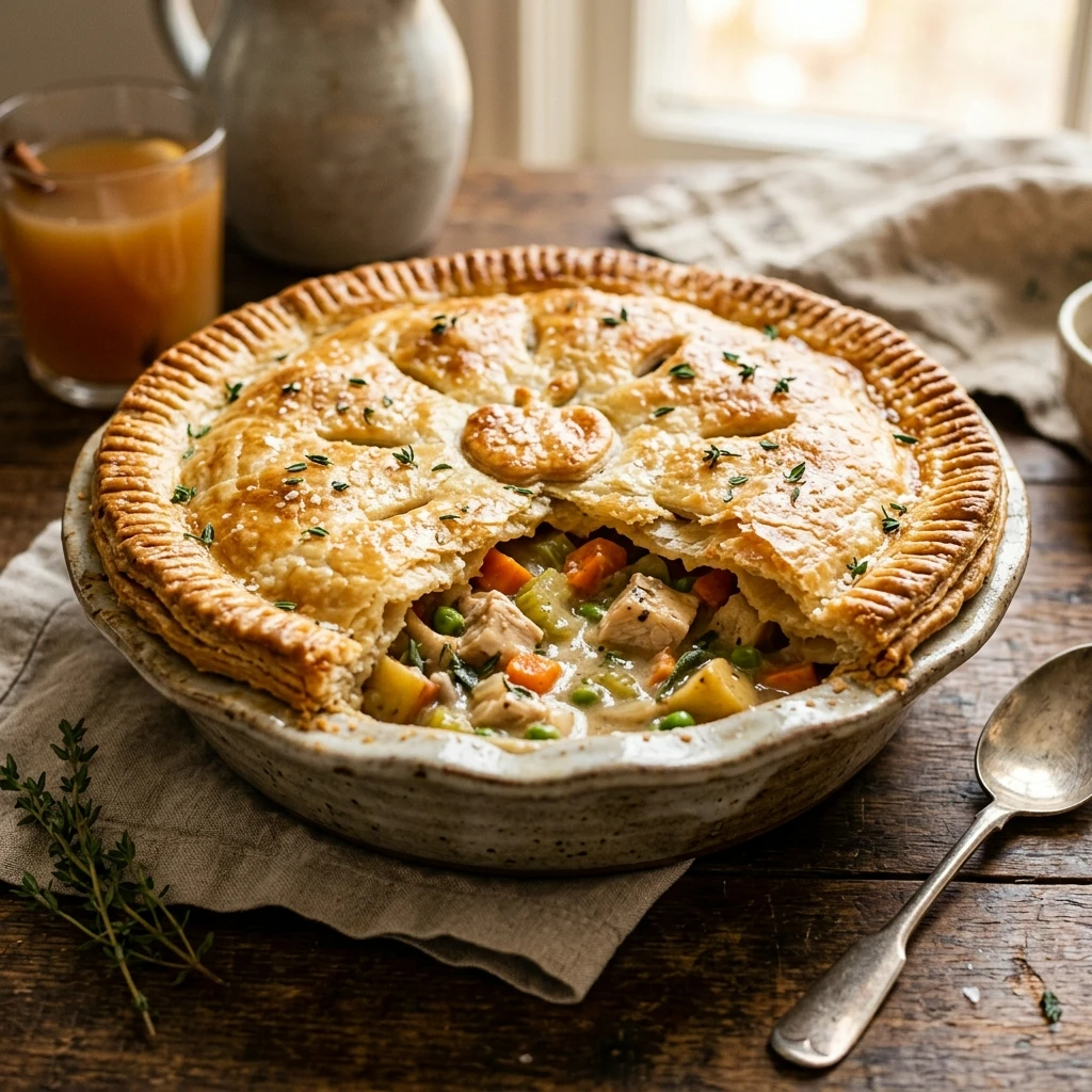 Apple Cider Chicken Pot Pie
