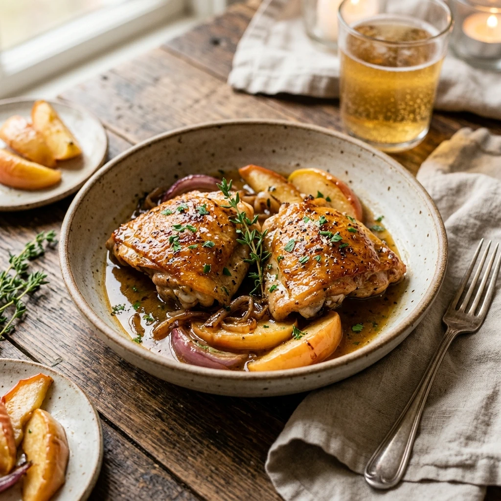 Apple Cider Chicken Thighs