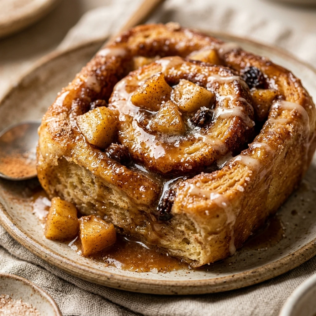 Apple Cider Cinnamon Roll French Toast Breakfast