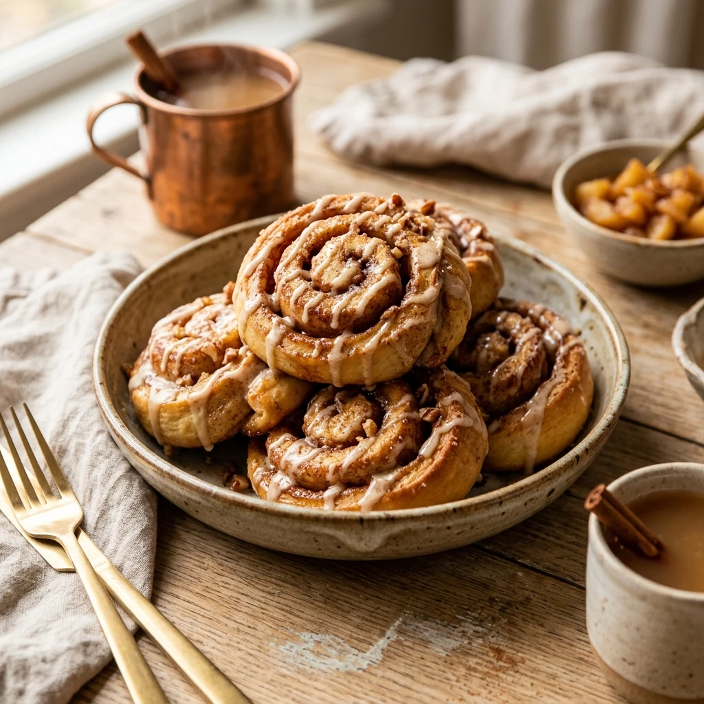 Apple Cider Cinnamon Roll Twists Breakfast