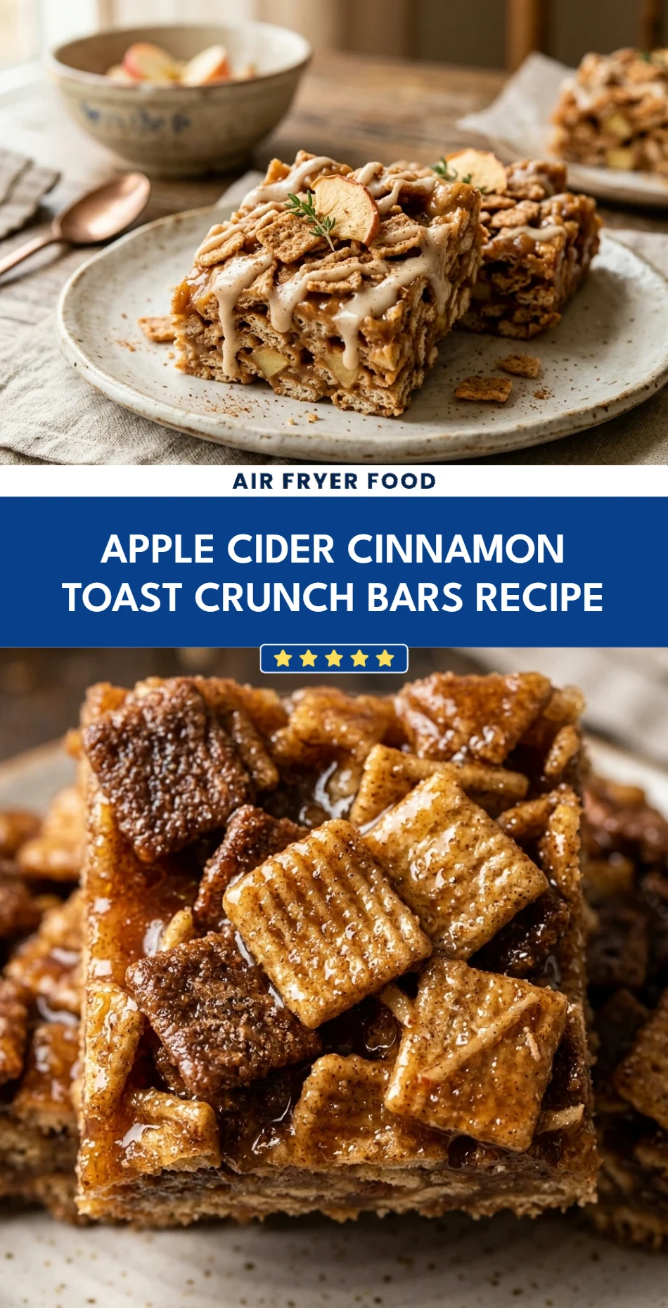 Apple Cider Cinnamon Toast Crunch Bars Recipe
