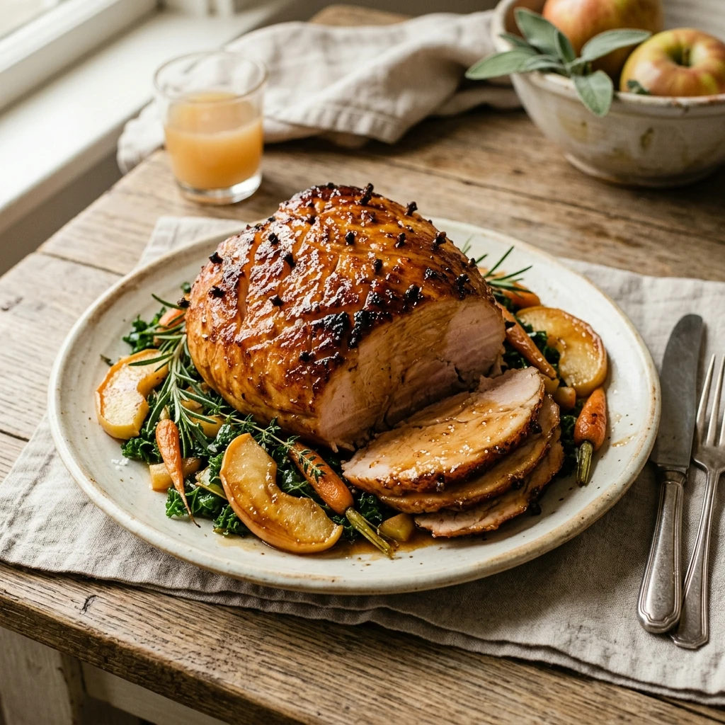 Apple Cider Glazed Ham (CHICKEN Ham)