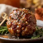 Apple Cider Glazed Meatballs Fall Appetizer