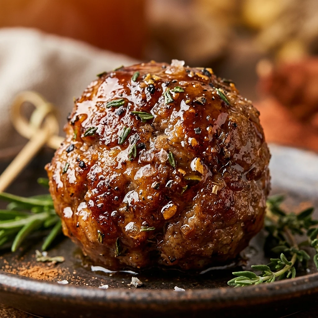 Apple Cider Glazed Meatballs Fall Appetizer