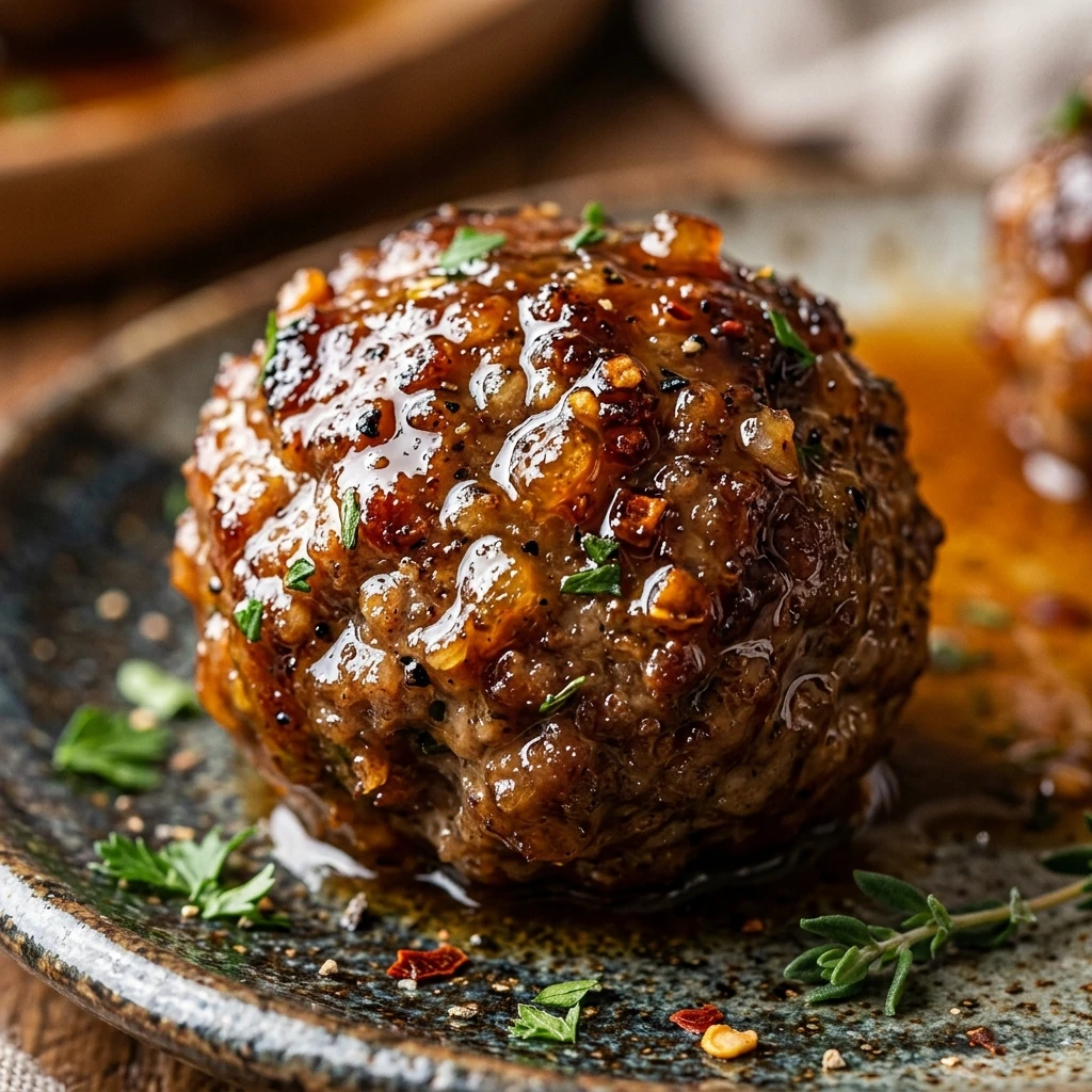 Apple Cider Glazed Meatballs