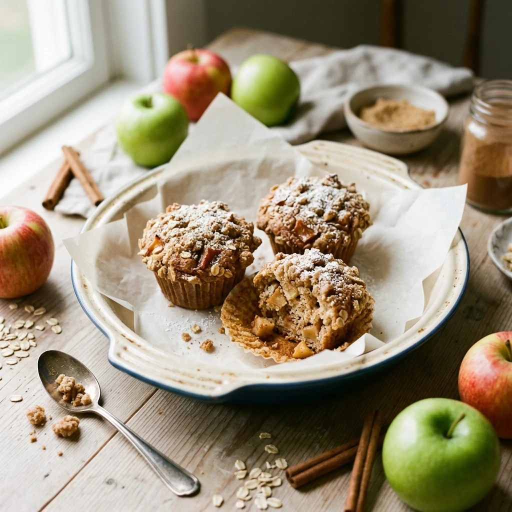 Apple Cinnamon Crumble Muffins Bakery Recipe