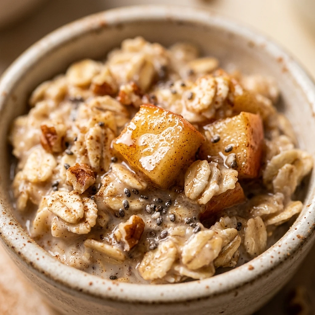 Apple Cinnamon High Protein Overnight Oats