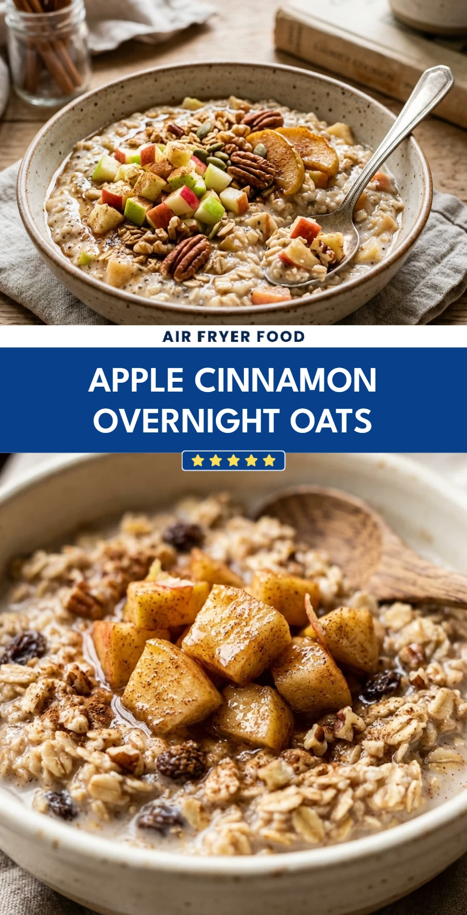 Apple Cinnamon Overnight Oats