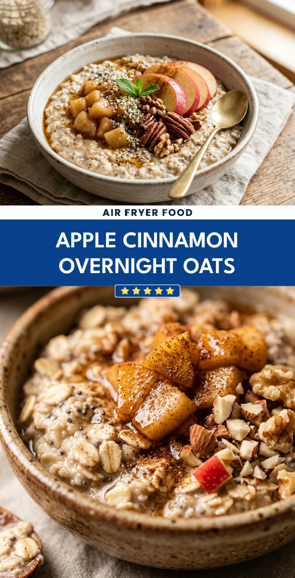 Apple Cinnamon Overnight Oats