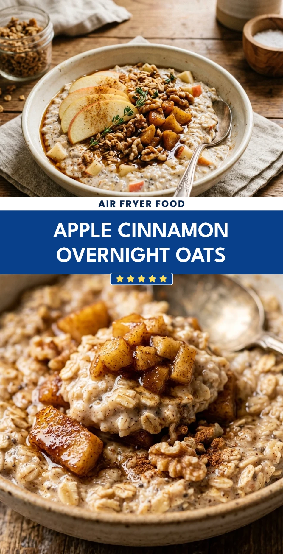 Apple Cinnamon Overnight Oats