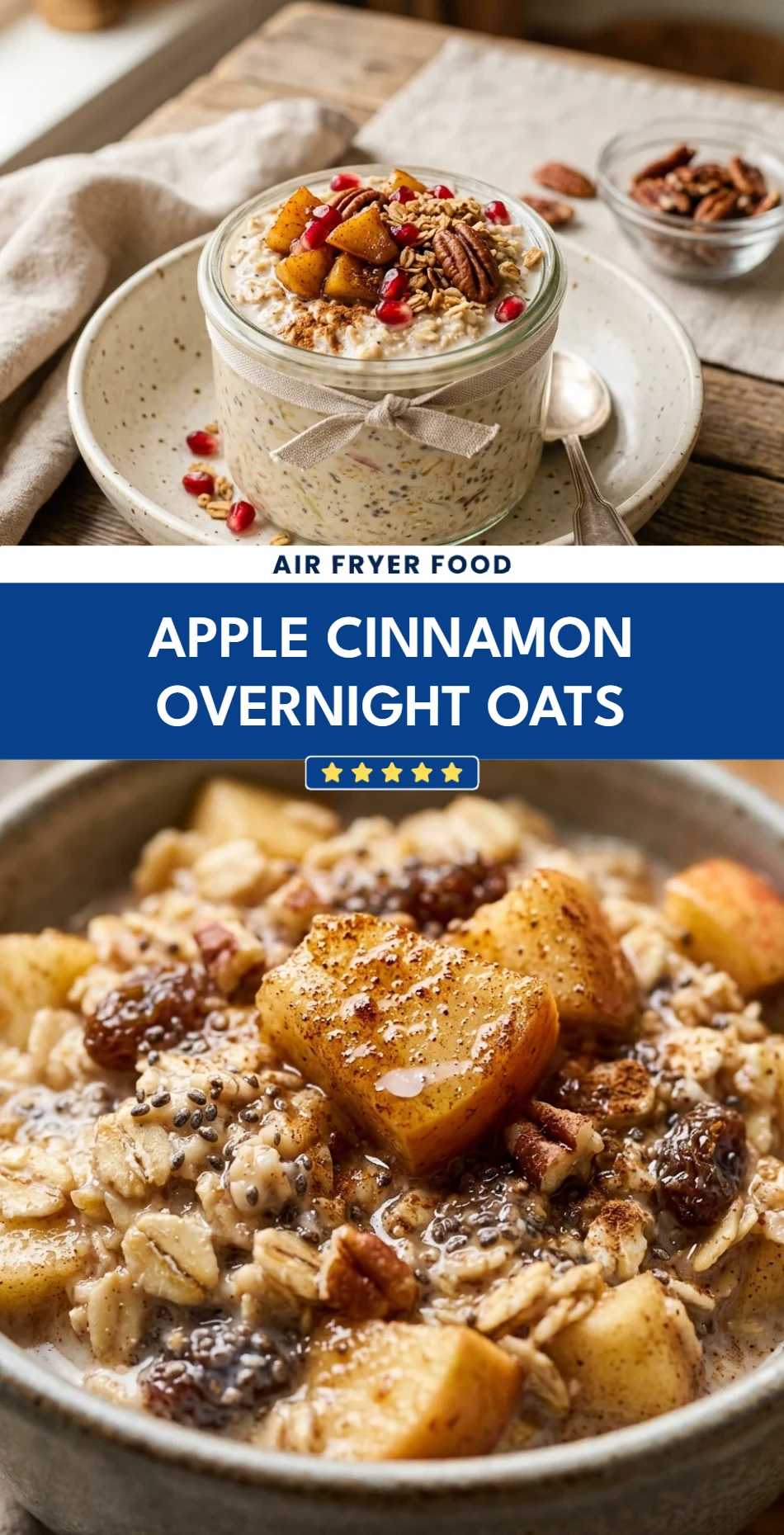 Apple Cinnamon Overnight Oats