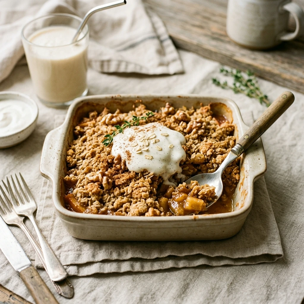 Apple Crumble With Vanilla Protein High Protein