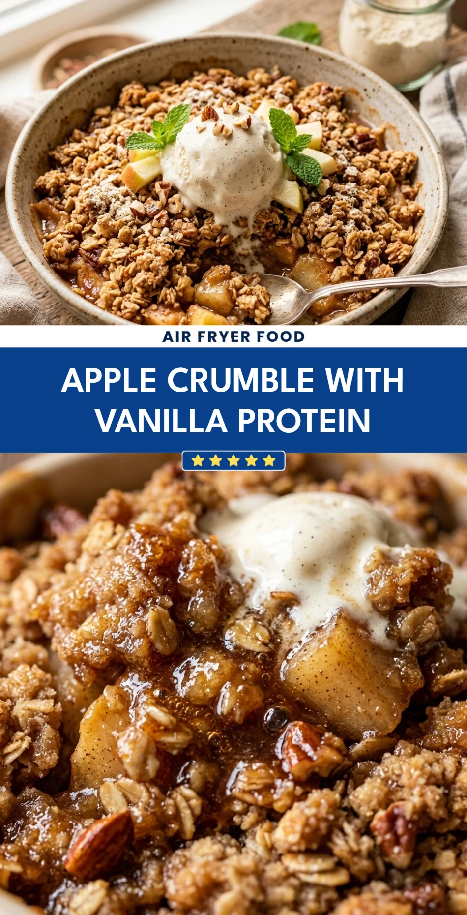 Apple Crumble With Vanilla Protein