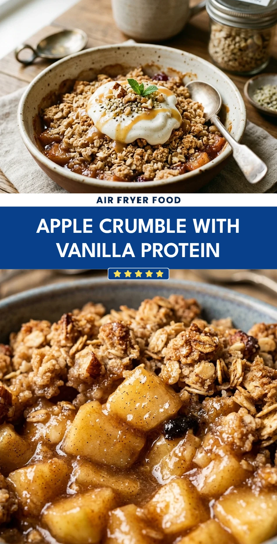 Apple Crumble With Vanilla Protein