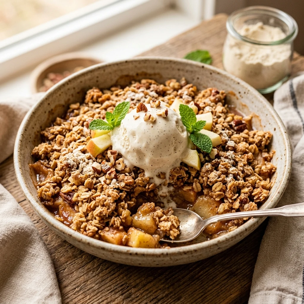 Apple Crumble With Vanilla Protein