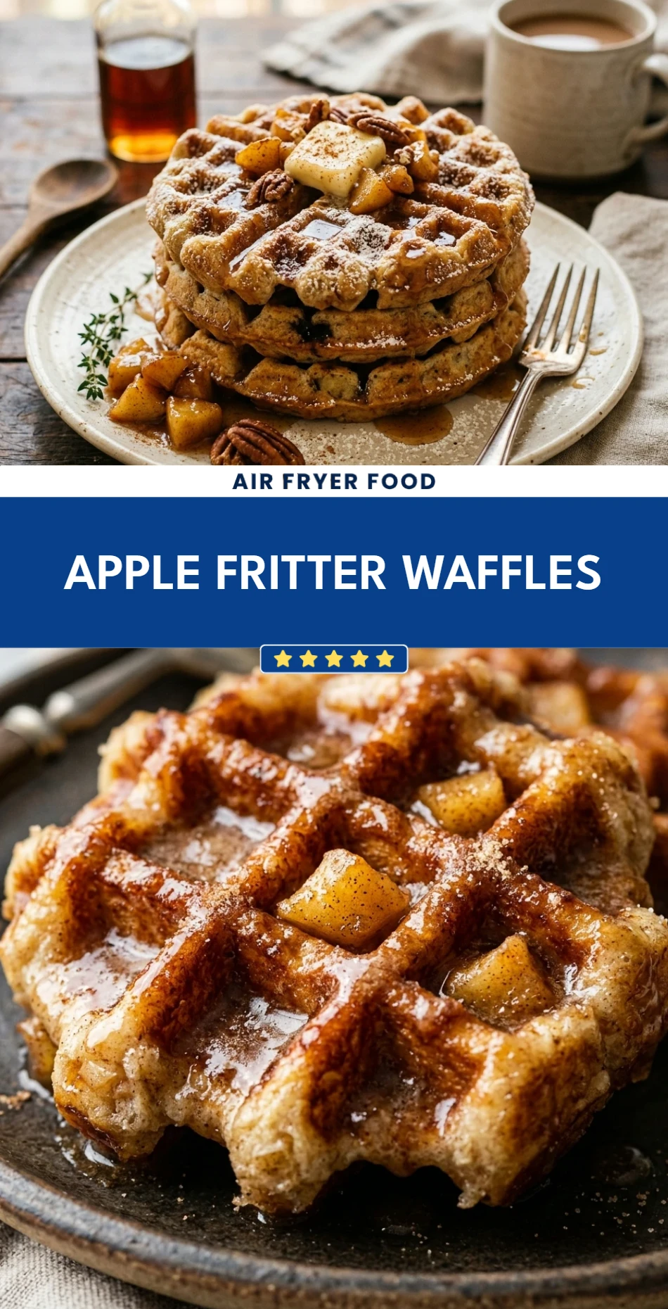 Apple Fritter Waffles