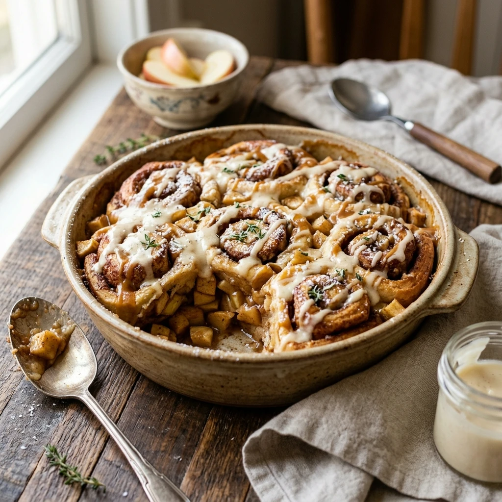 Apple Pie Cinnamon Roll Casserole Recipe