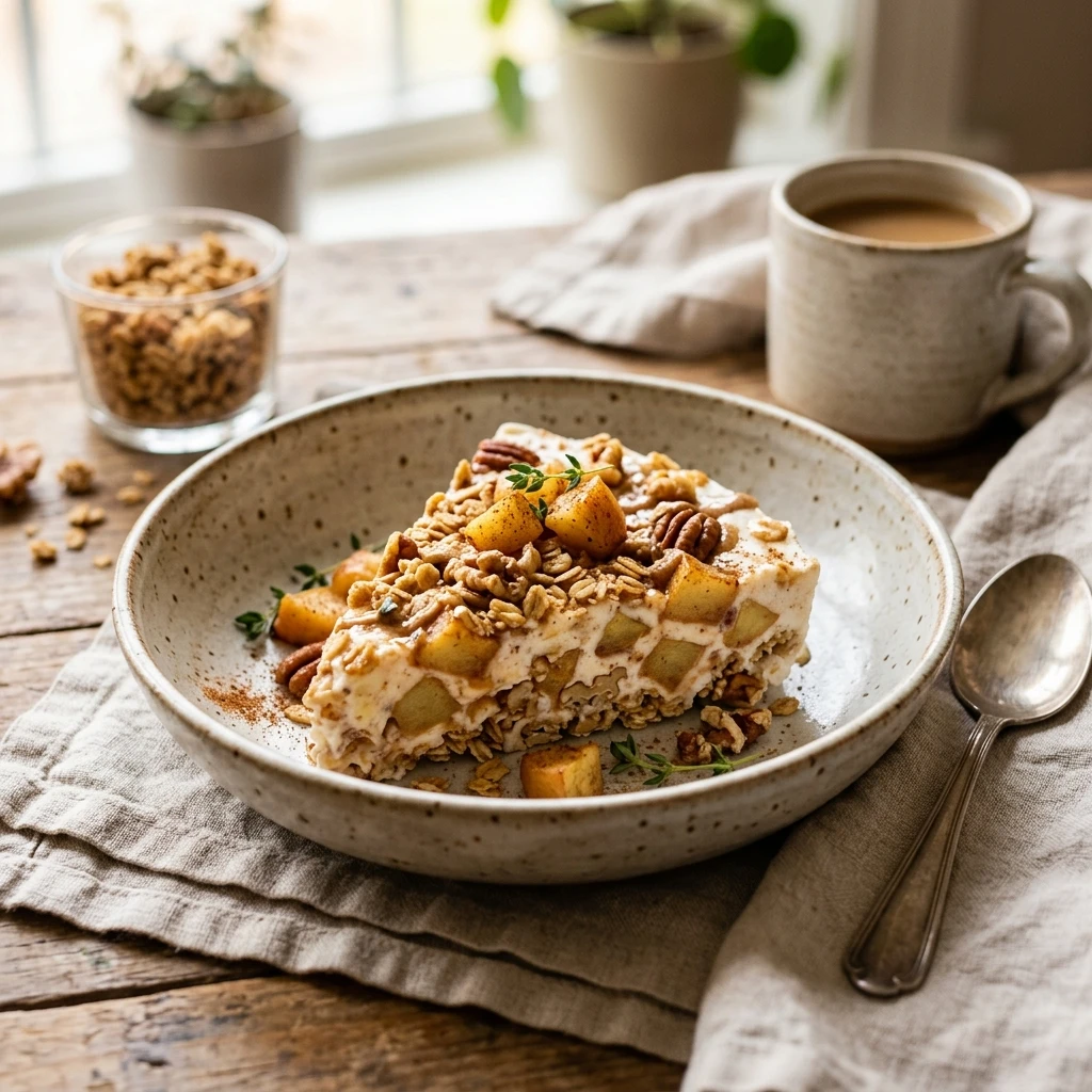 Apple Pie Protein Yogurt Bark Breakfast