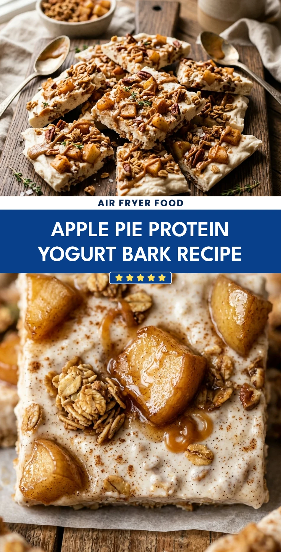 Apple Pie Protein Yogurt Bark Recipe