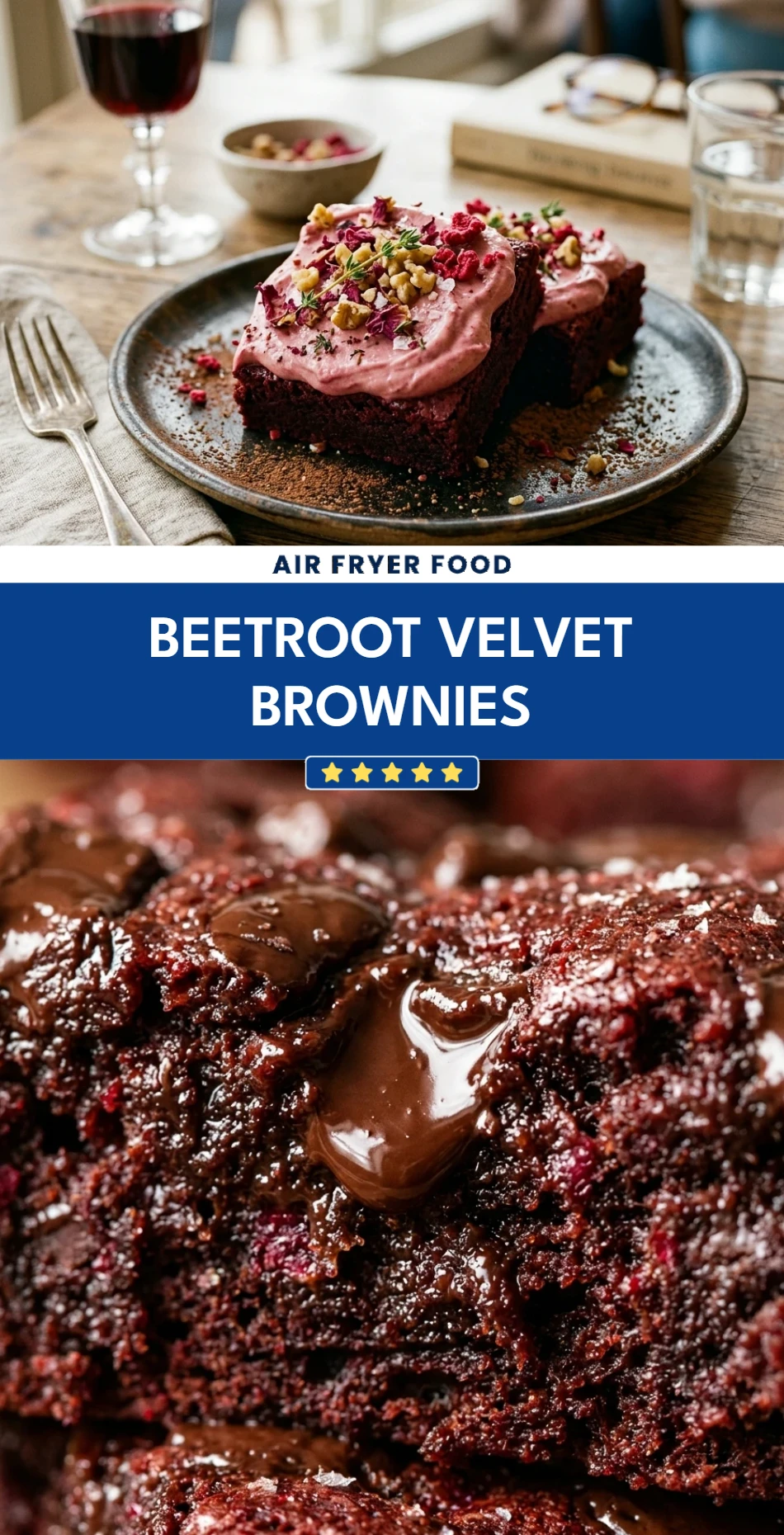 Beetroot Velvet Brownies